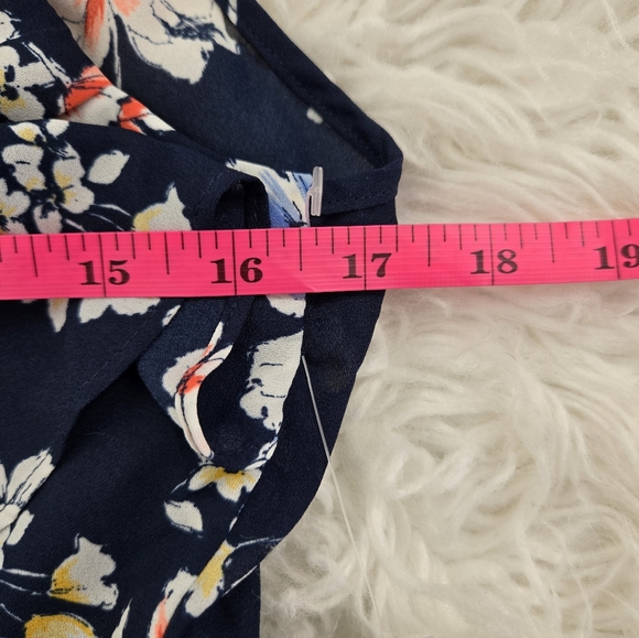 TRIXXI Ruffled Popover Cross-front Spaghetti Strap Floral Romper. Size Large. Ne - Picture 7 of 11